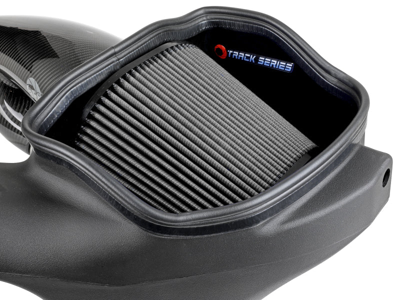 57-10010D aFe 17-20 Ford F-150/Raptor Track Series Carbon Fiber Cold Air Intake System With Pro DRY S Filters