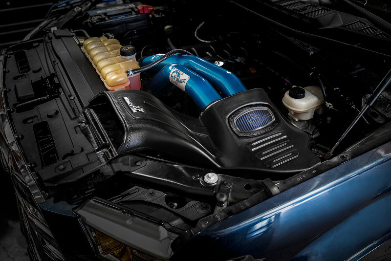 50-30024RL aFe Momentum XP Cold Air Intake System w/ Pro 5R Media Blue 15-19 Ford F-150 V8-5.0L